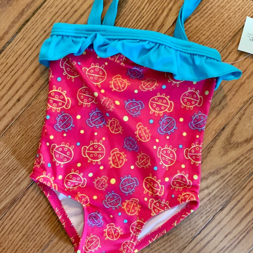 NEW ladybug baby one piece bathing suit